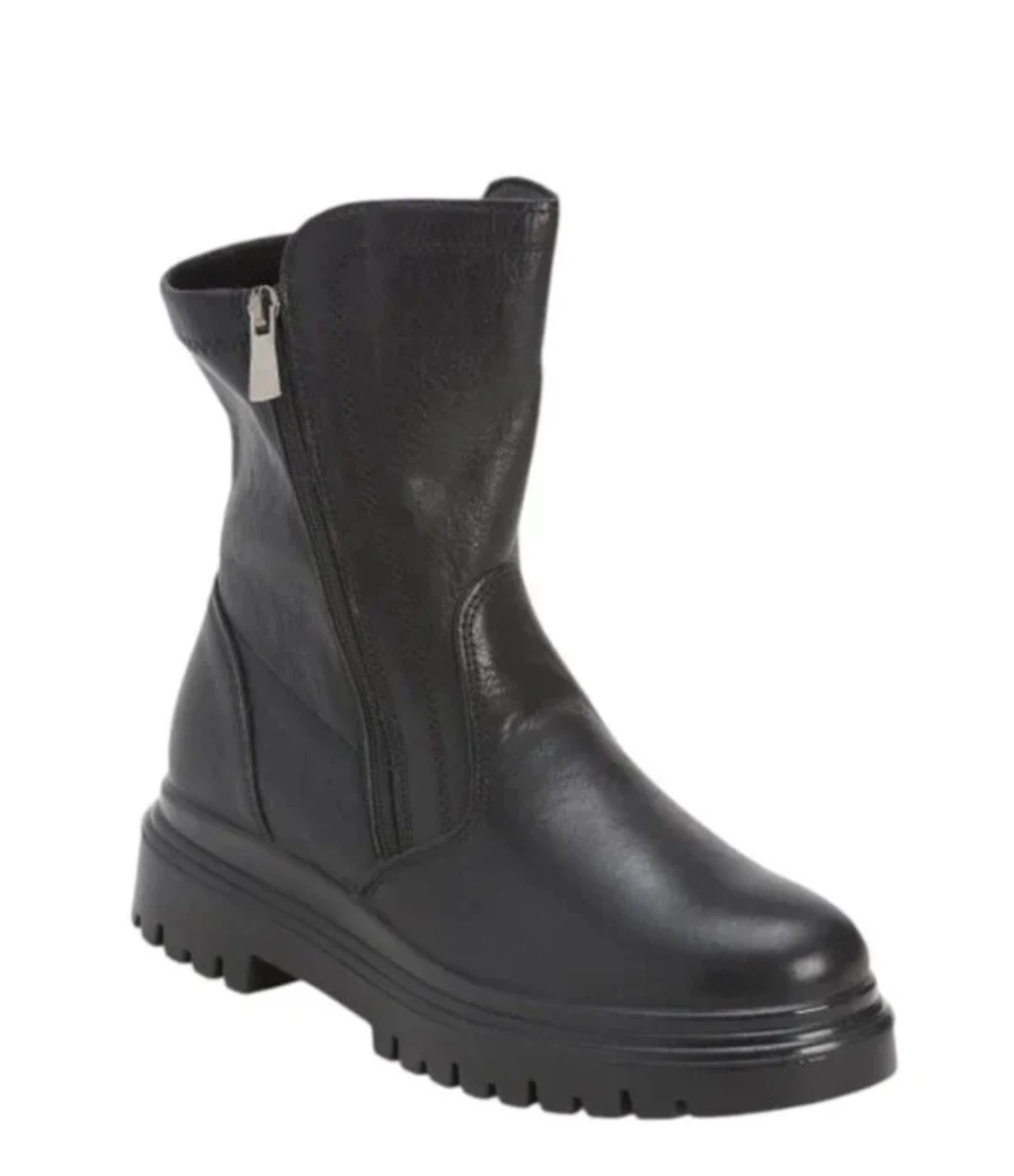 IGI&CO Black Leather Boots with Memory Foam