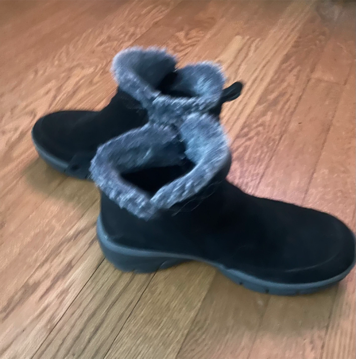 Skechers Black Suede Faux Fur Lined Winter Boots - photo 2