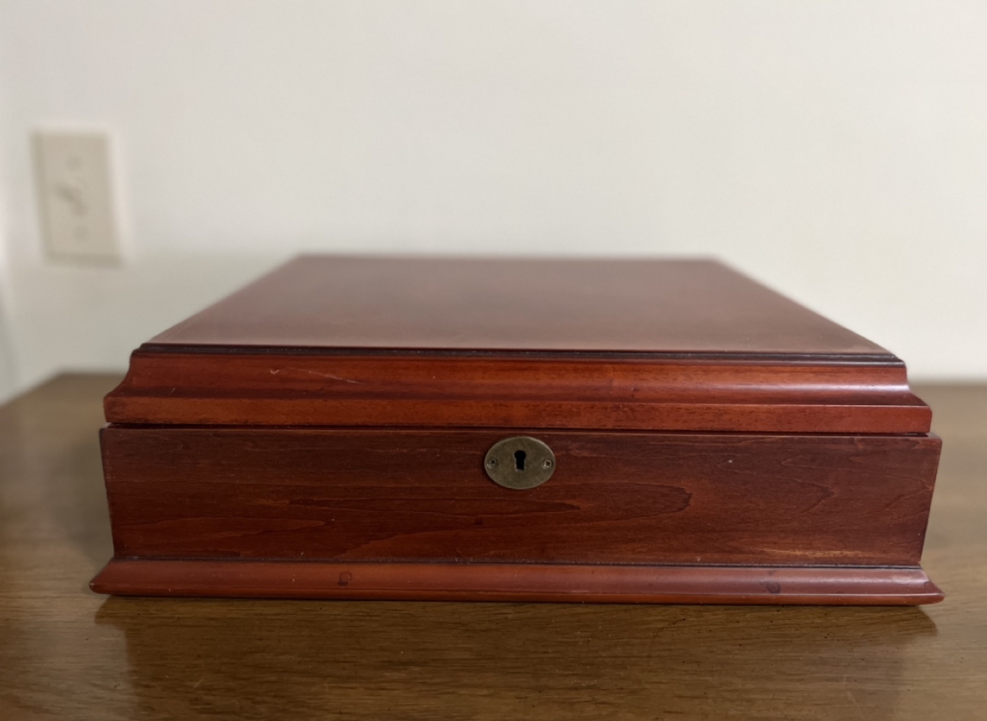 Brand New-Wooden Jewellery Box with Lock