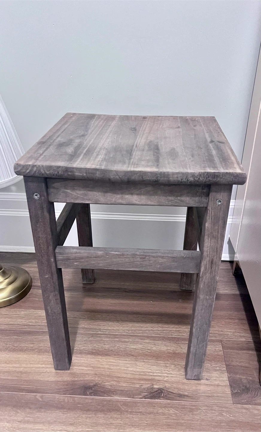 Rustic Wooden Stool Table