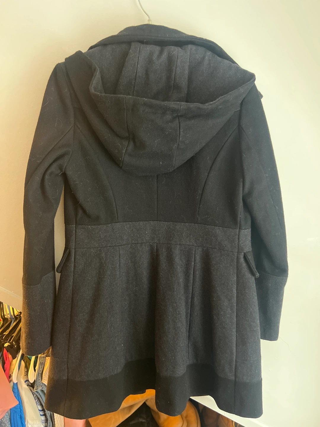Guess Los Angeles Women's Black Wool Blend Coat Size S - photo 2
