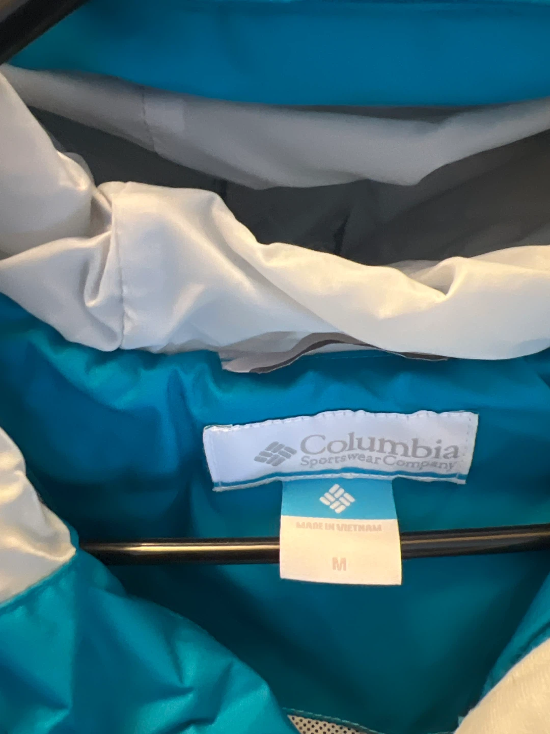 Columbia Puffer Jacket - Size M - Teal/Gray - photo 3
