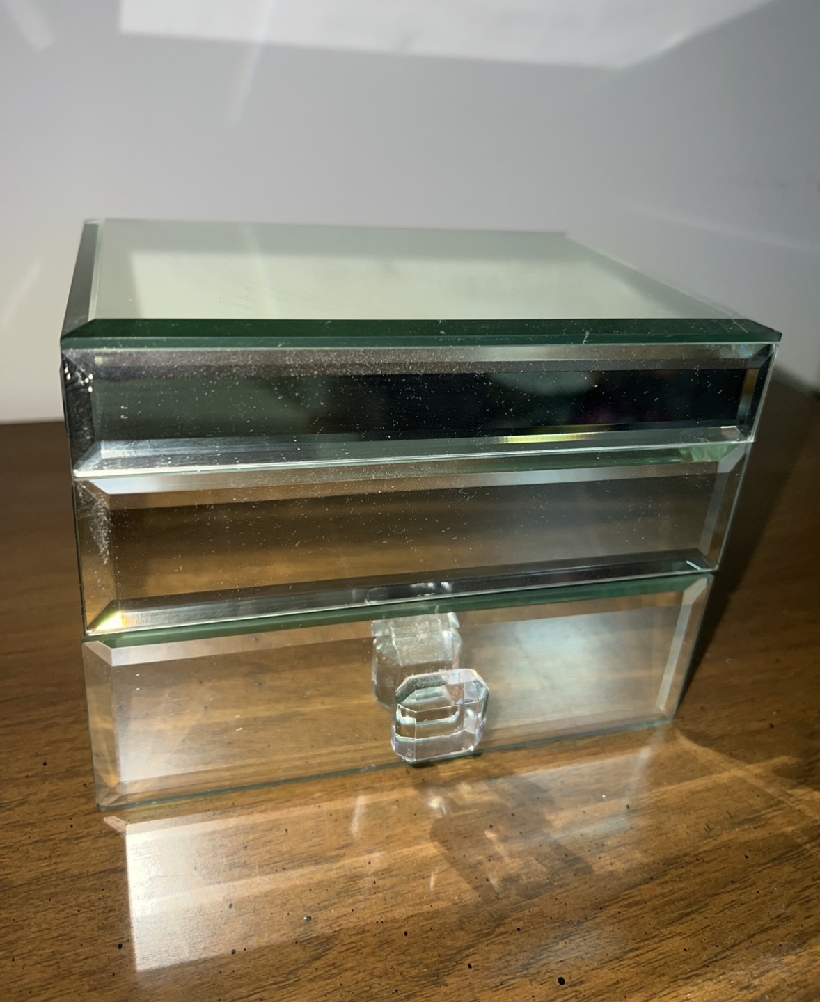 Brand New-Mirrored 2-Drawer Jewellery Box - photo 2