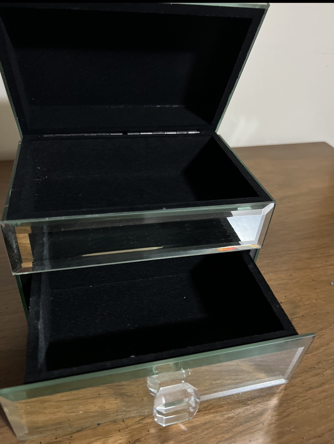 Brand New-Mirrored 2-Drawer Jewellery Box - photo 3