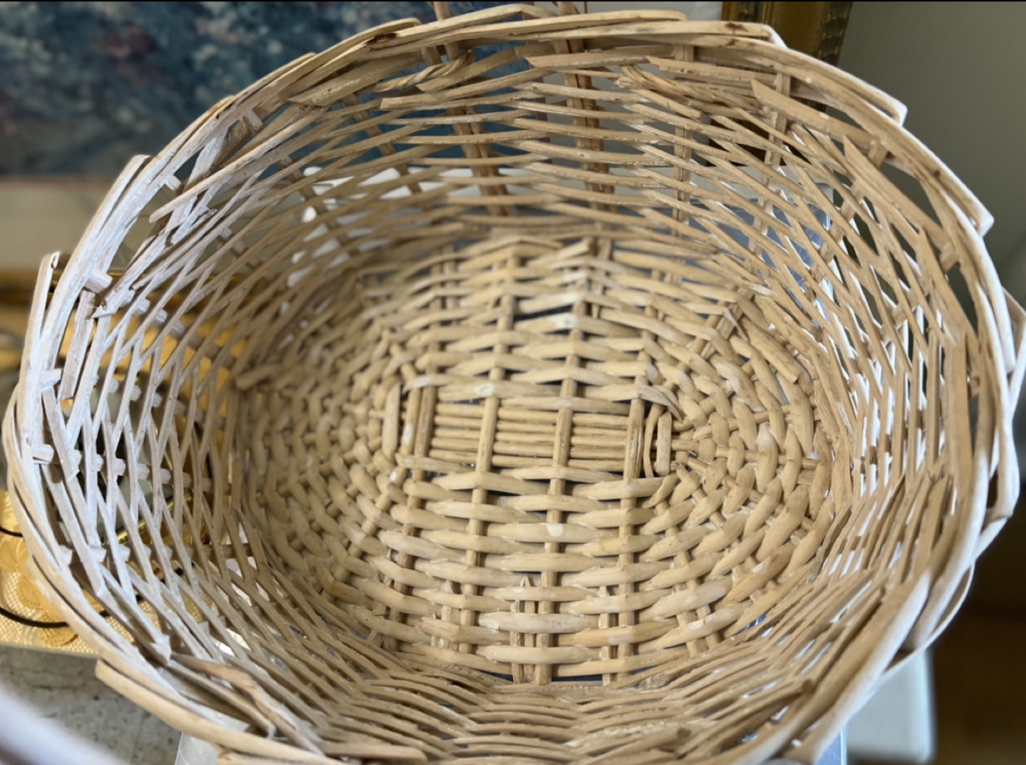 Wicker Basket with Handle - photo 2