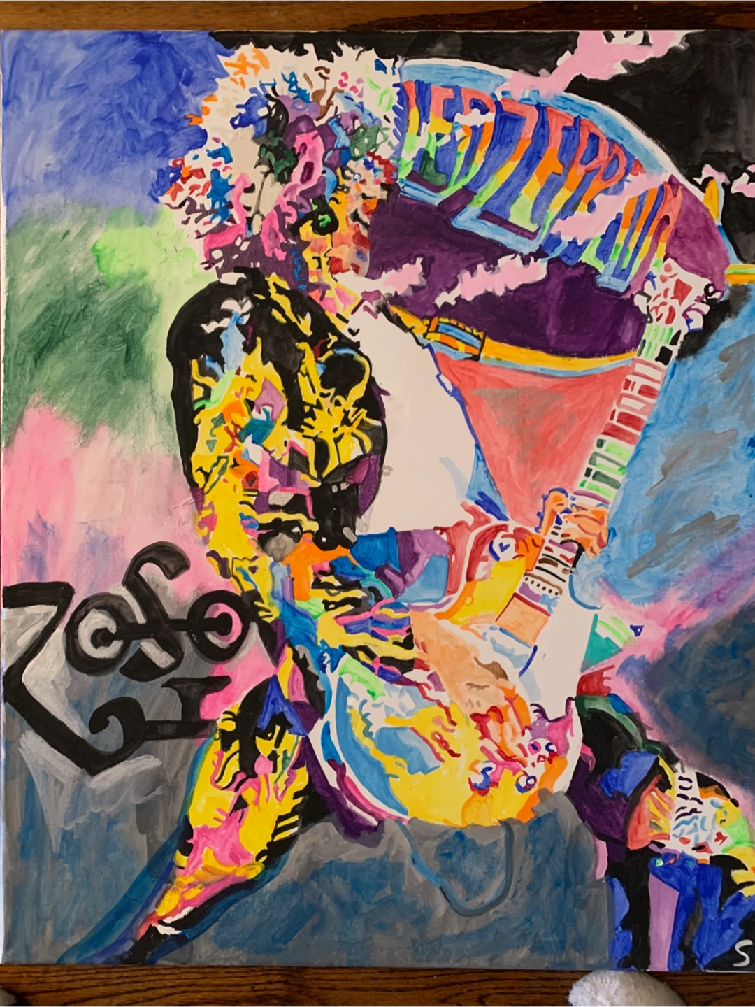 Led Zeppelin Abstract Painting