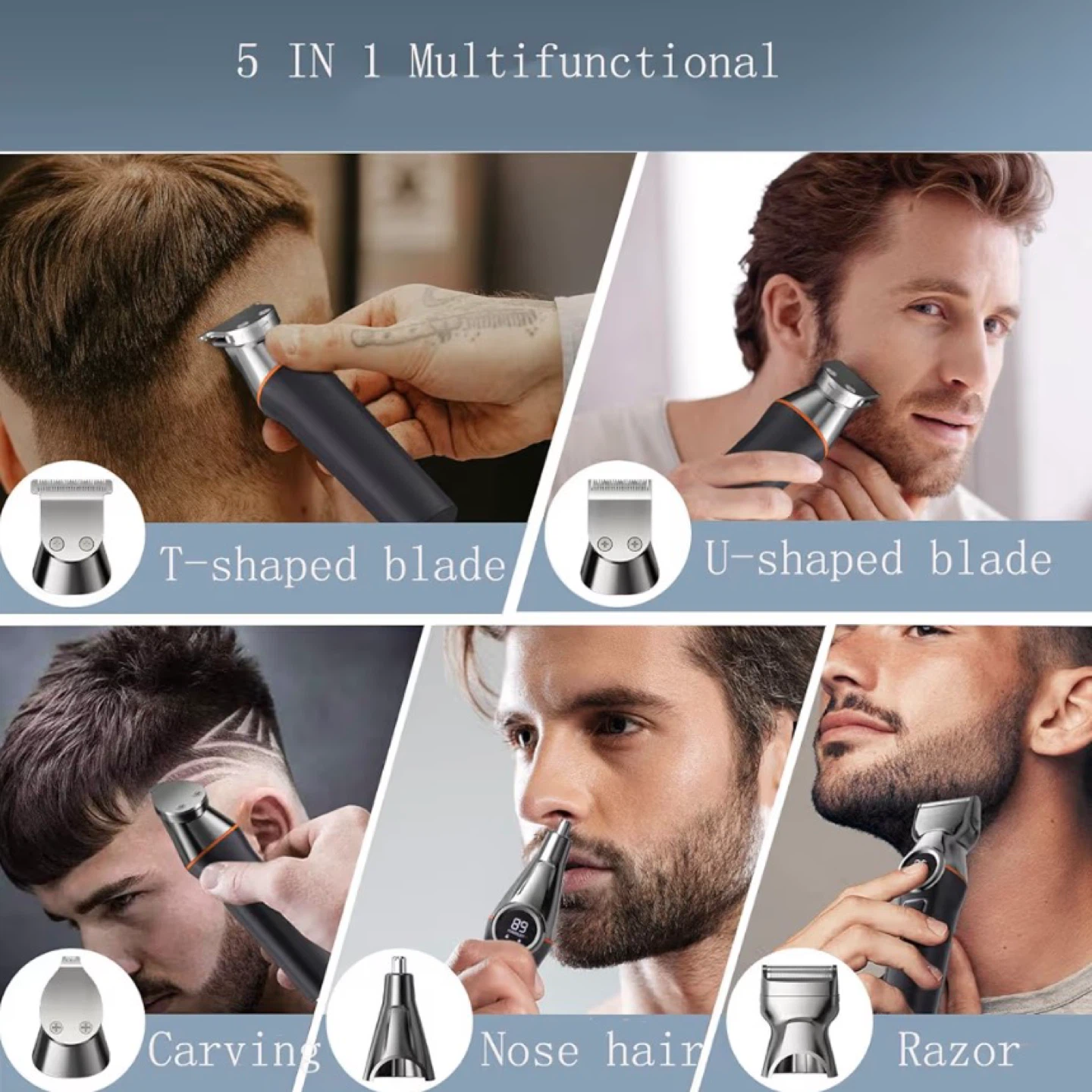 5-in-1 Professional Hair Styling Tool Kit - photo 5