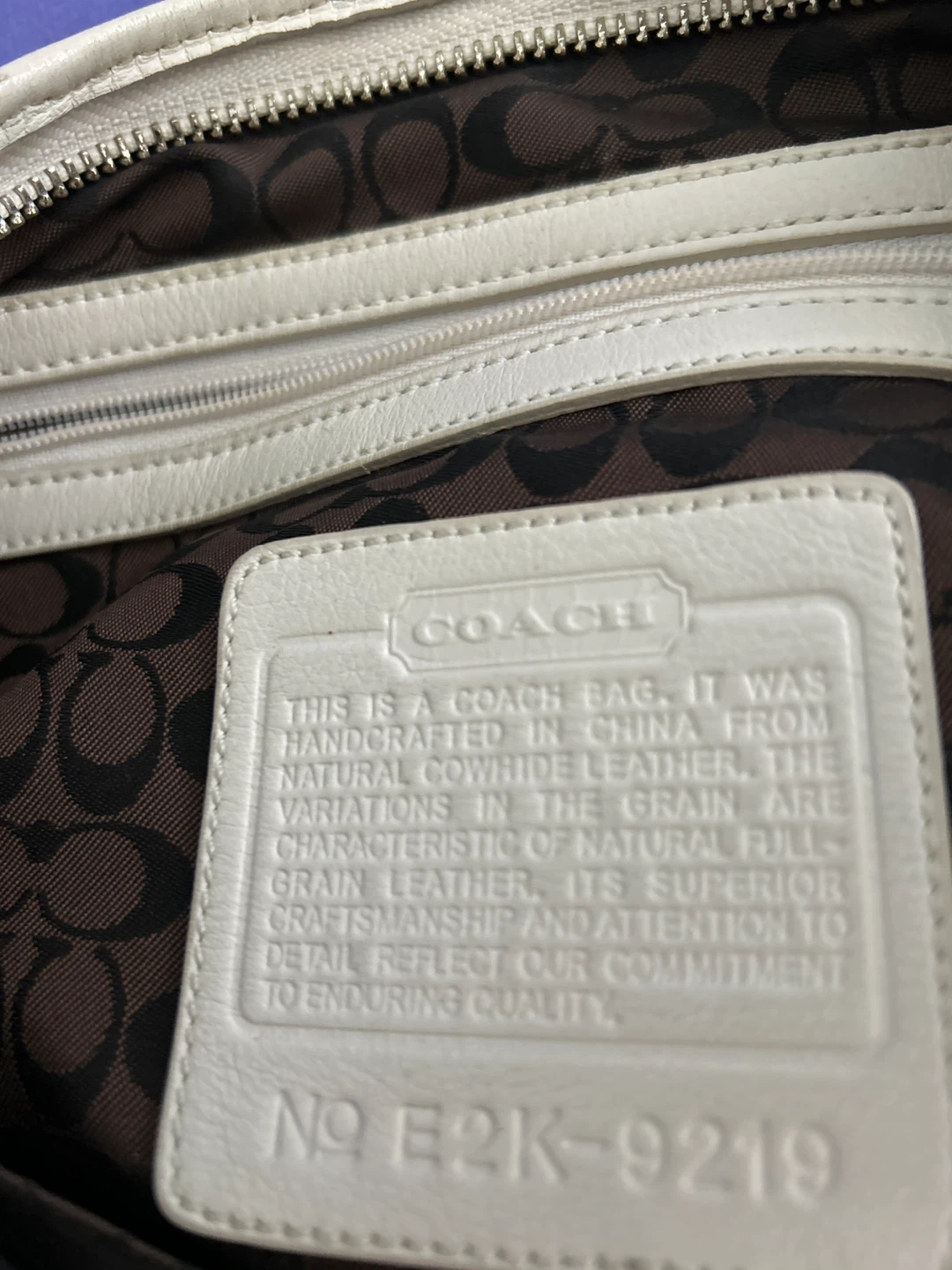 Coach White Leather Hobo Handbag - photo 5