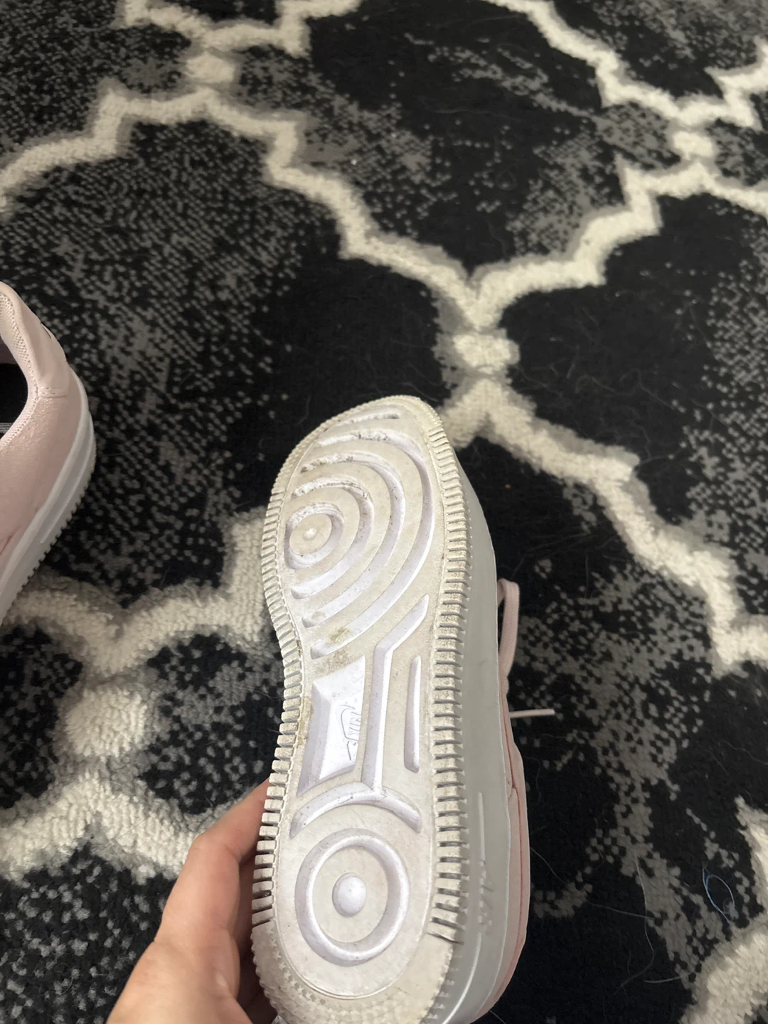 Nike Air Force 1 Sage Low Pink Suede Platform Sneakers - photo 4