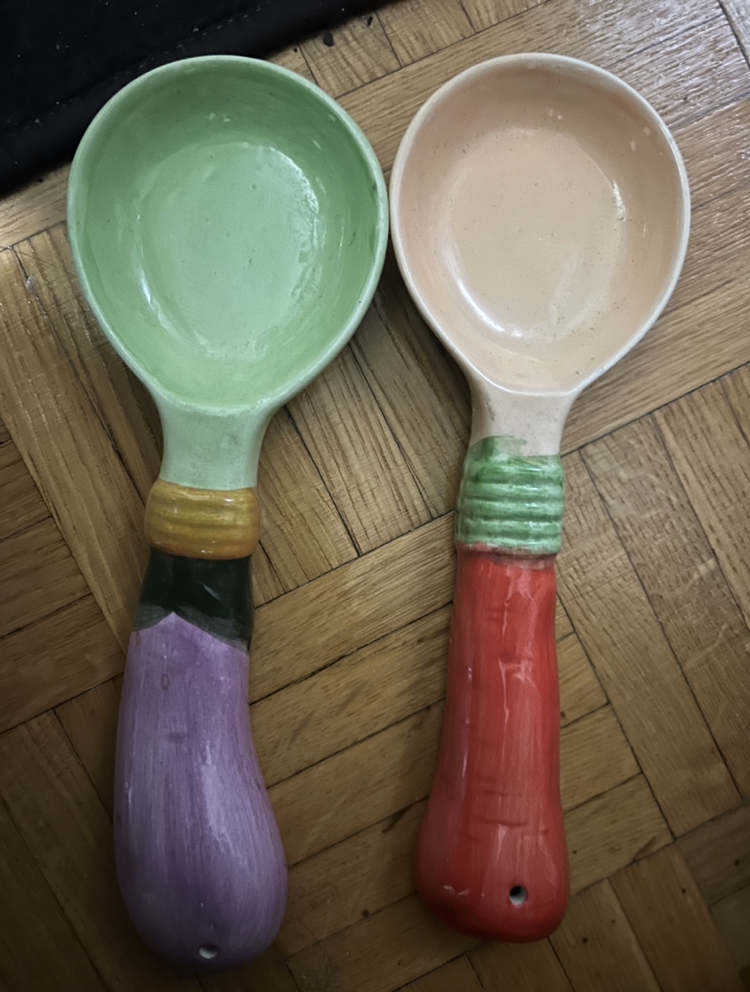 New-Ceramic Vegetable Serving Spoons