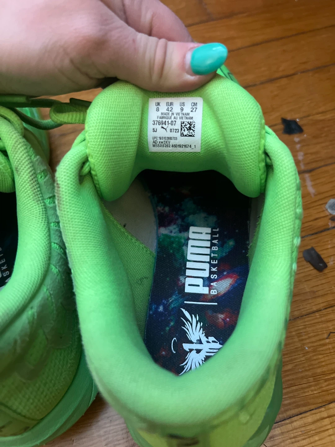 Puma MB.01 Basketball Shoes - Size 8 - Neon Green - photo 3