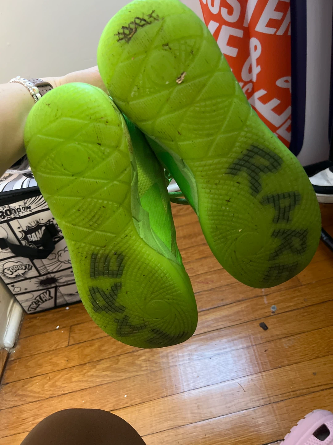 Puma MB.01 Basketball Shoes - Size 8 - Neon Green - photo 2