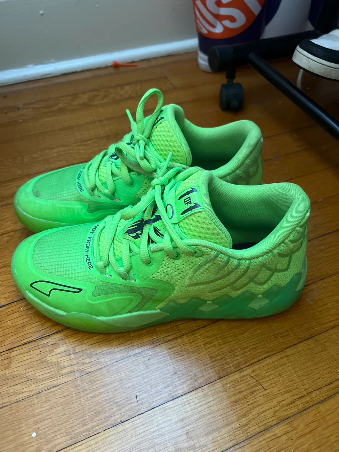Puma MB.01 Basketball Shoes - Size 8 - Neon Green