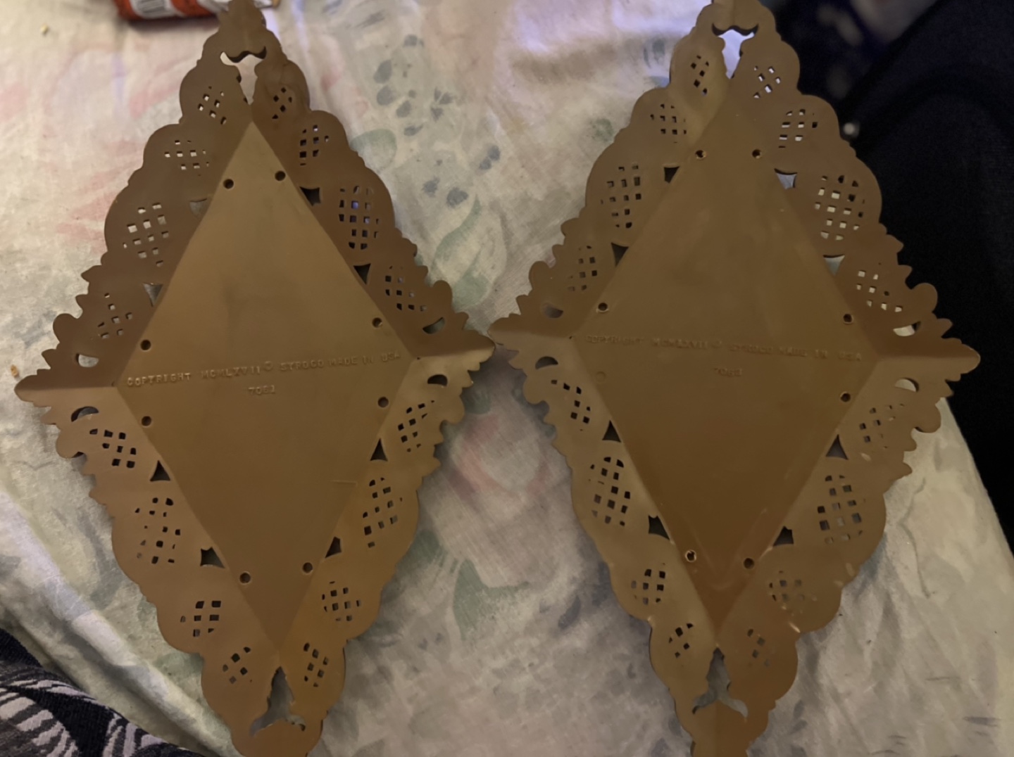 Syroco Gold Diamond Wall Decor Set (2) - photo 2
