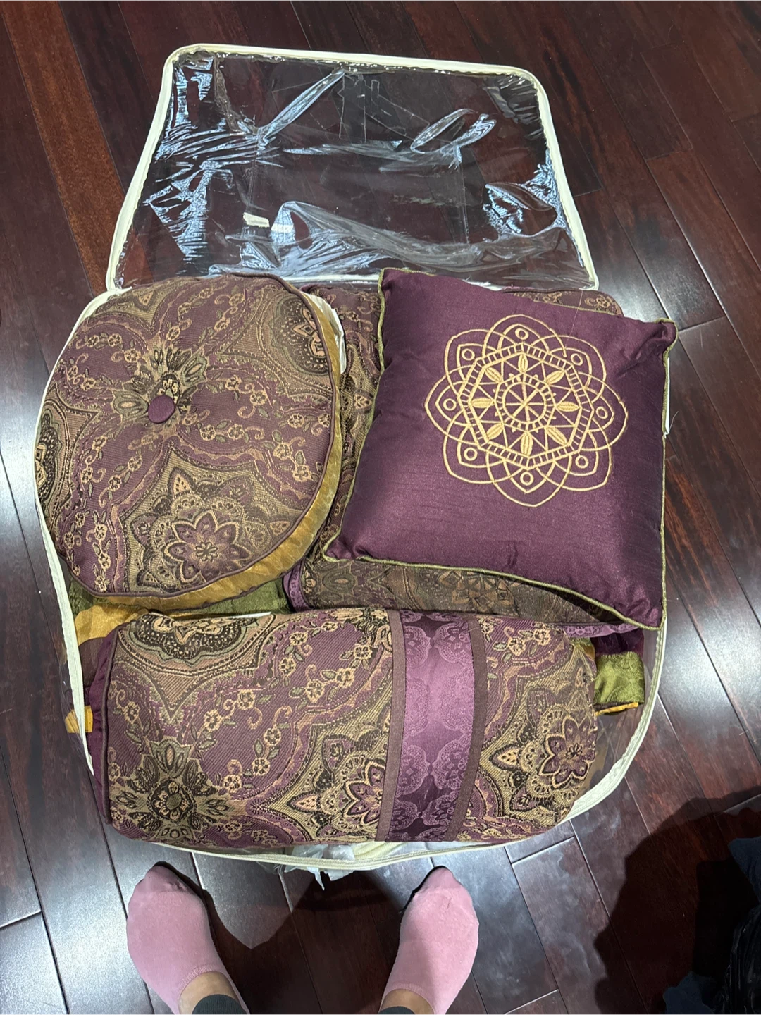 Decorative Pillow and Comforter Set