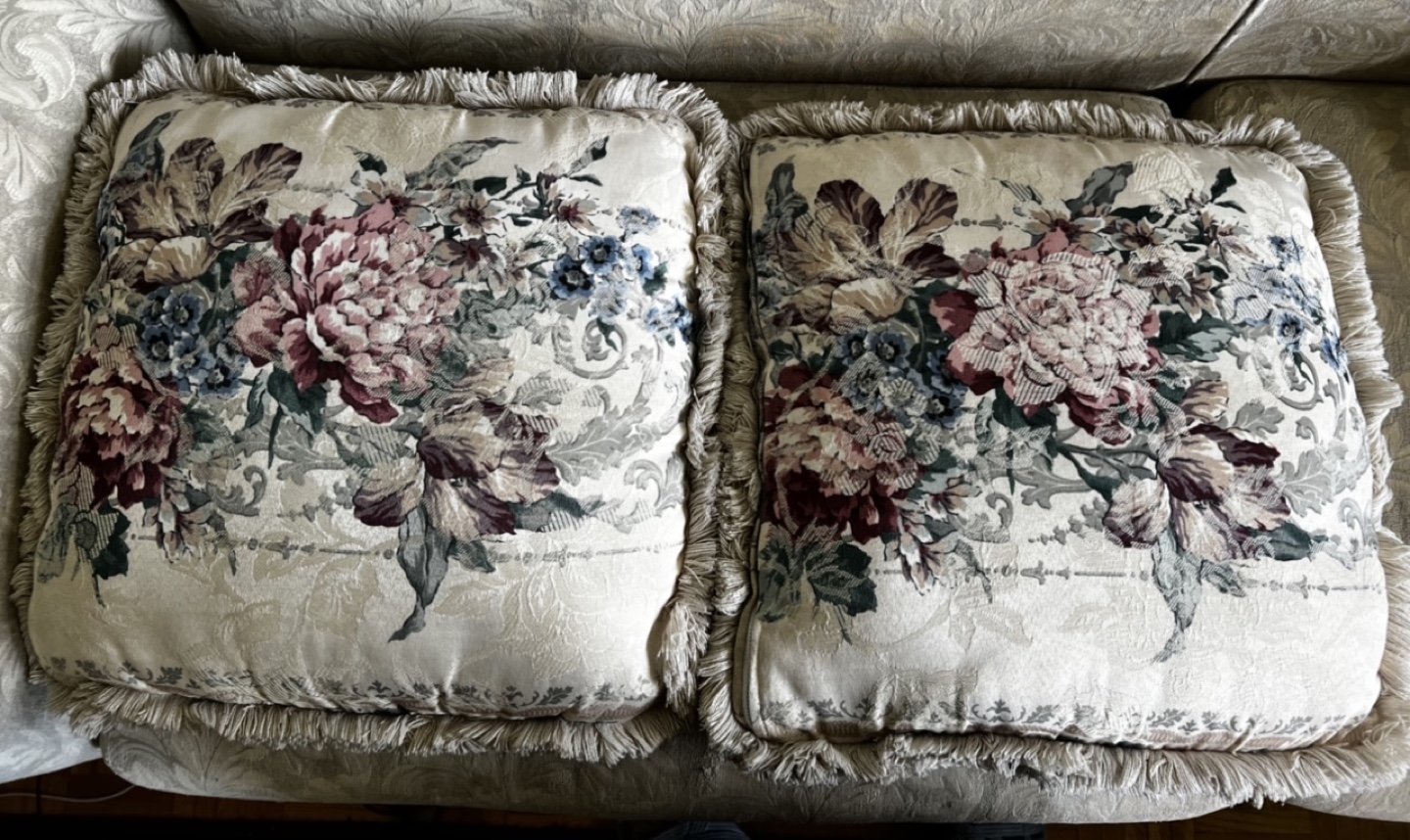 Vintage Floral Accent Pillows (Set of 2)