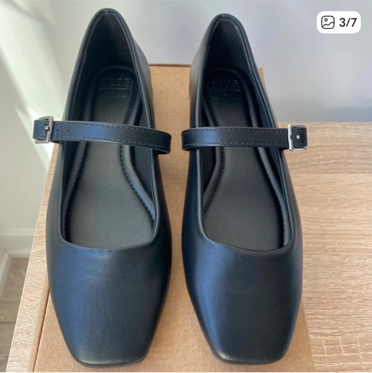 ASOS Design Black Faux Leather Mary Jane Flats - photo 3