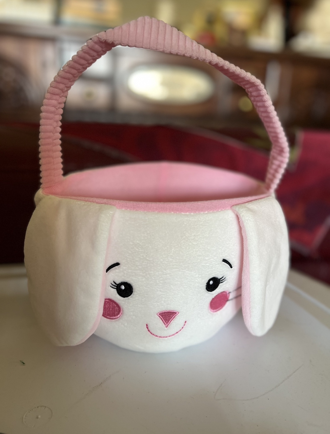 Plush Bunny Easter Basket