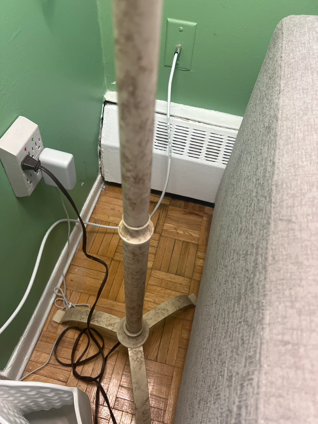 Cream Fabric Shade Floor Lamp - photo 4