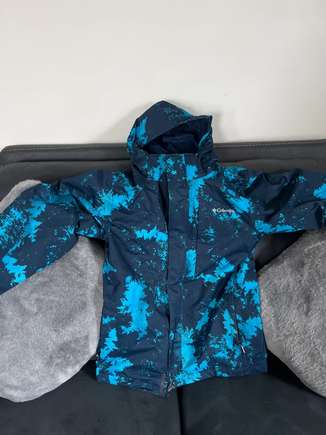 Columbia Interchange Jacket XL (18/20) Blue Camo