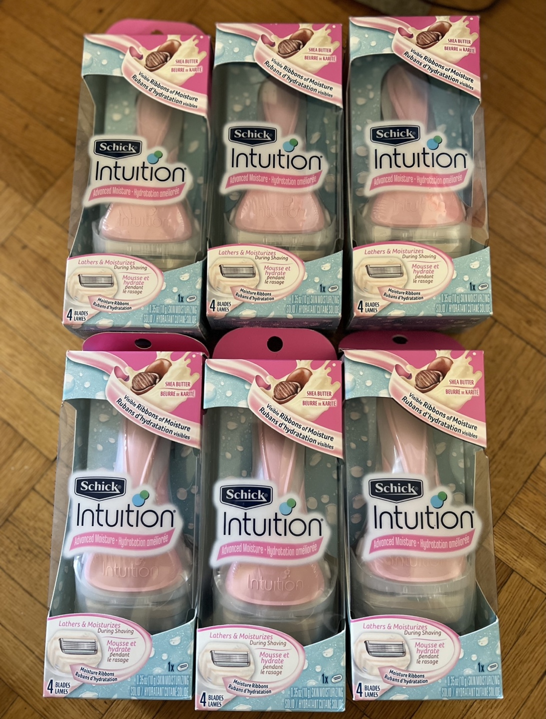 New-Schick Intuition Advanced Moisture Razors - 6 Pack