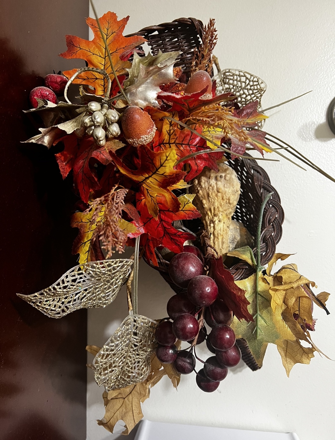 Autumn Harvest Cornucopia Decoration - photo 2