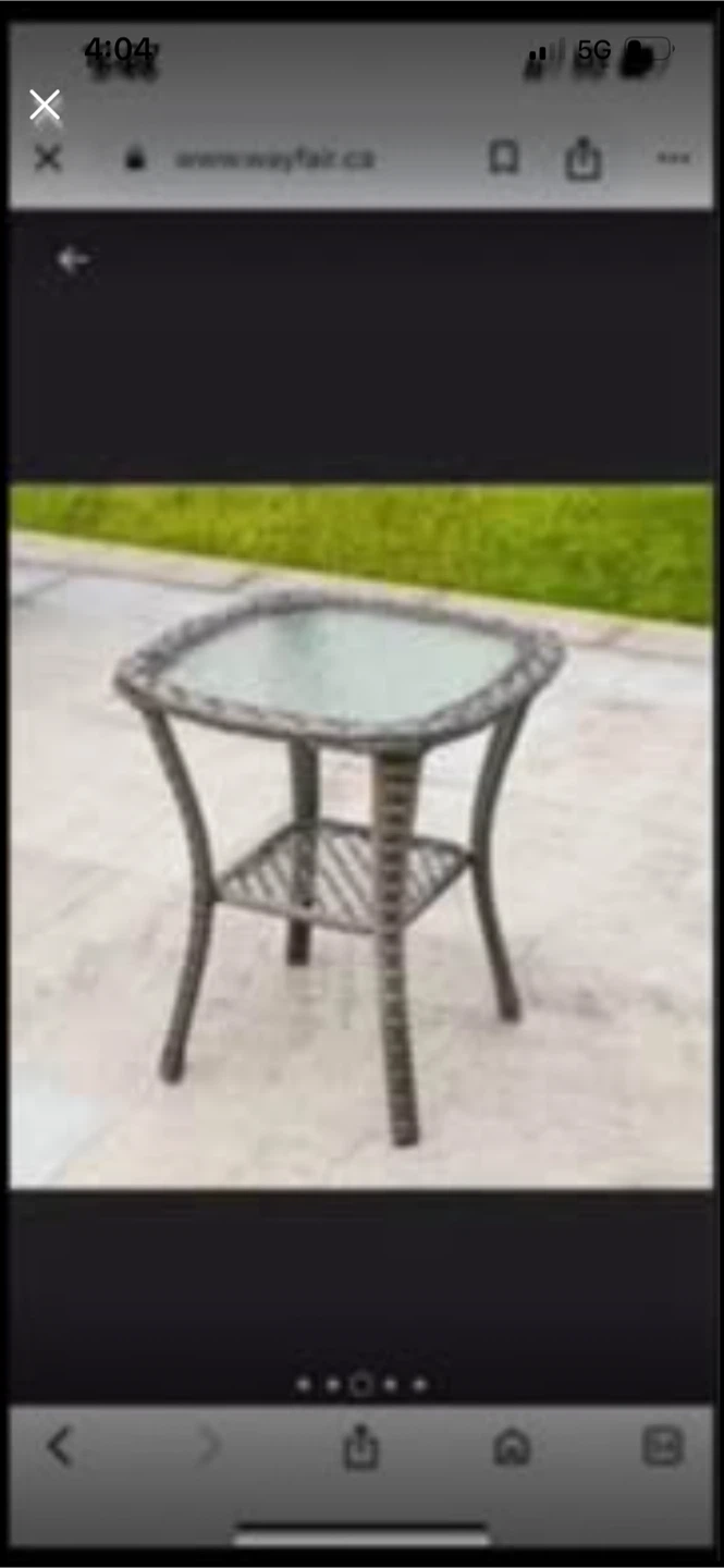 New Wicker Swivel Chair and Table - photo 3