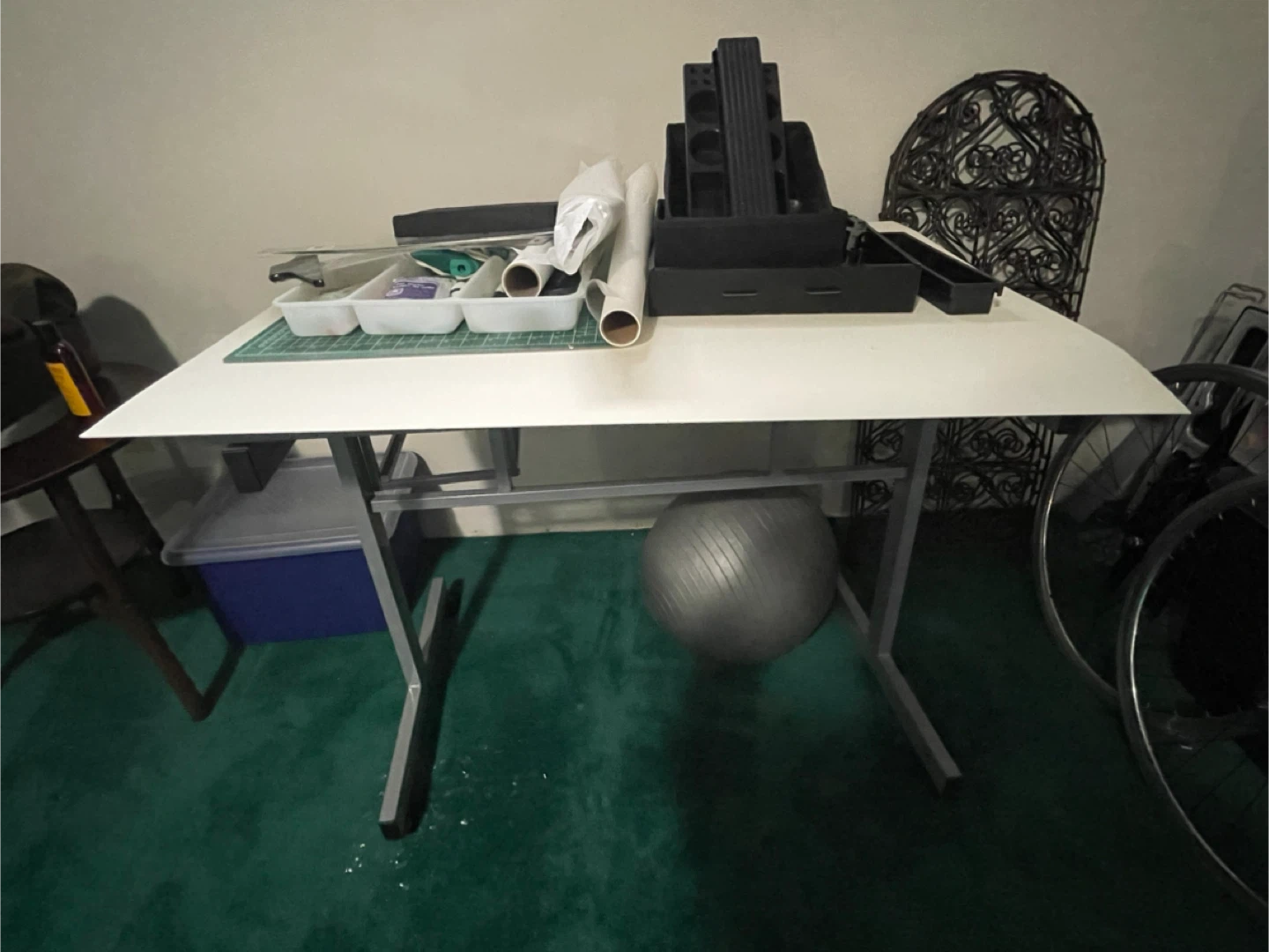 White Crafting Table