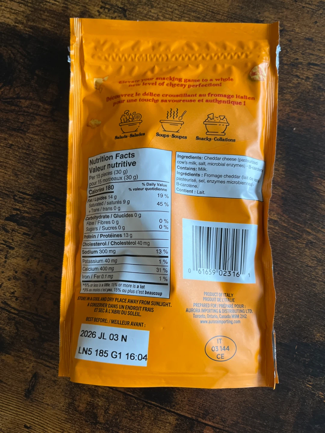 Aurora Cheeze Crispz Cheddar Cheese Bites - photo 2
