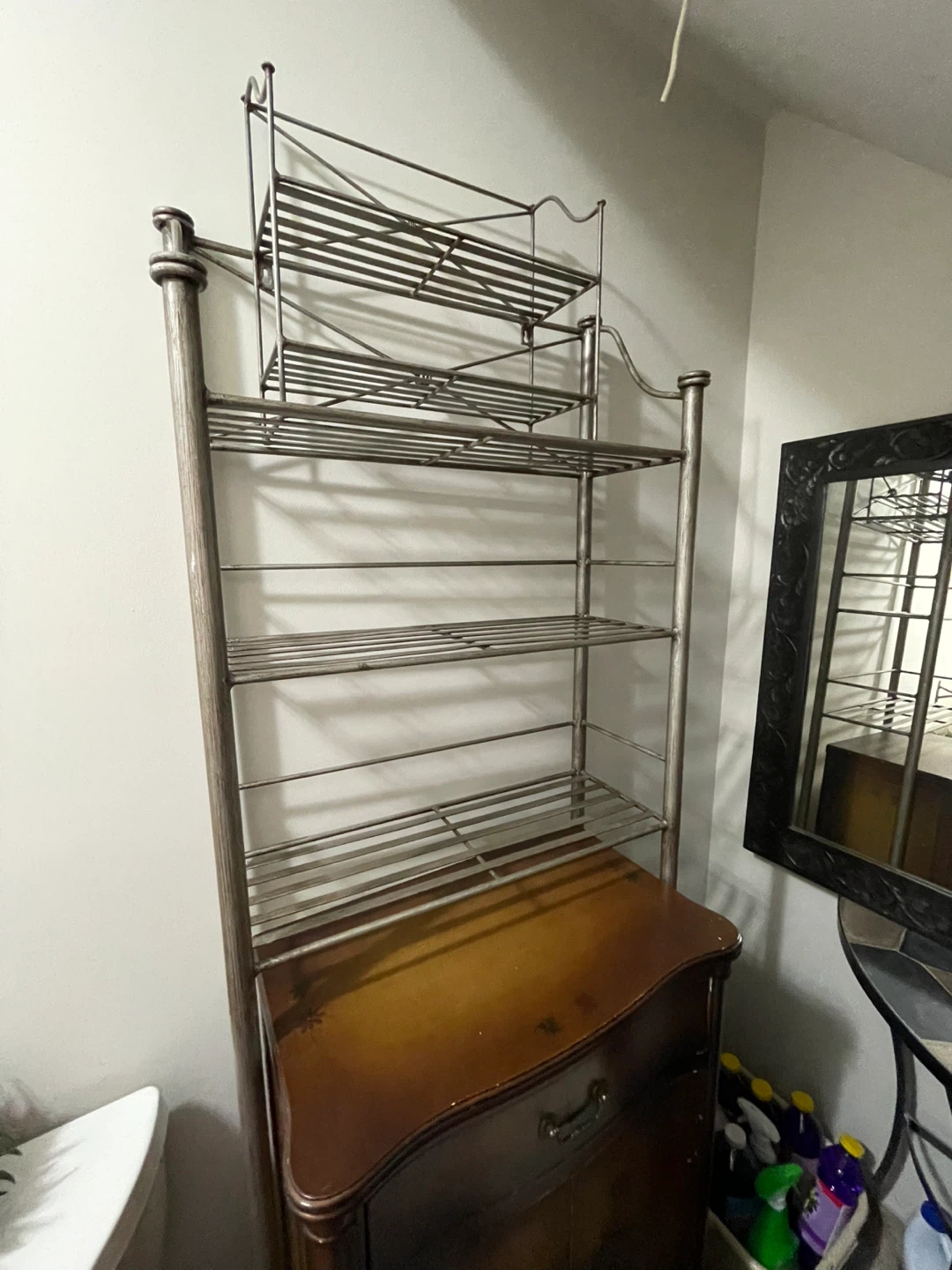 Tiered Metal Wire Shelf Unit
