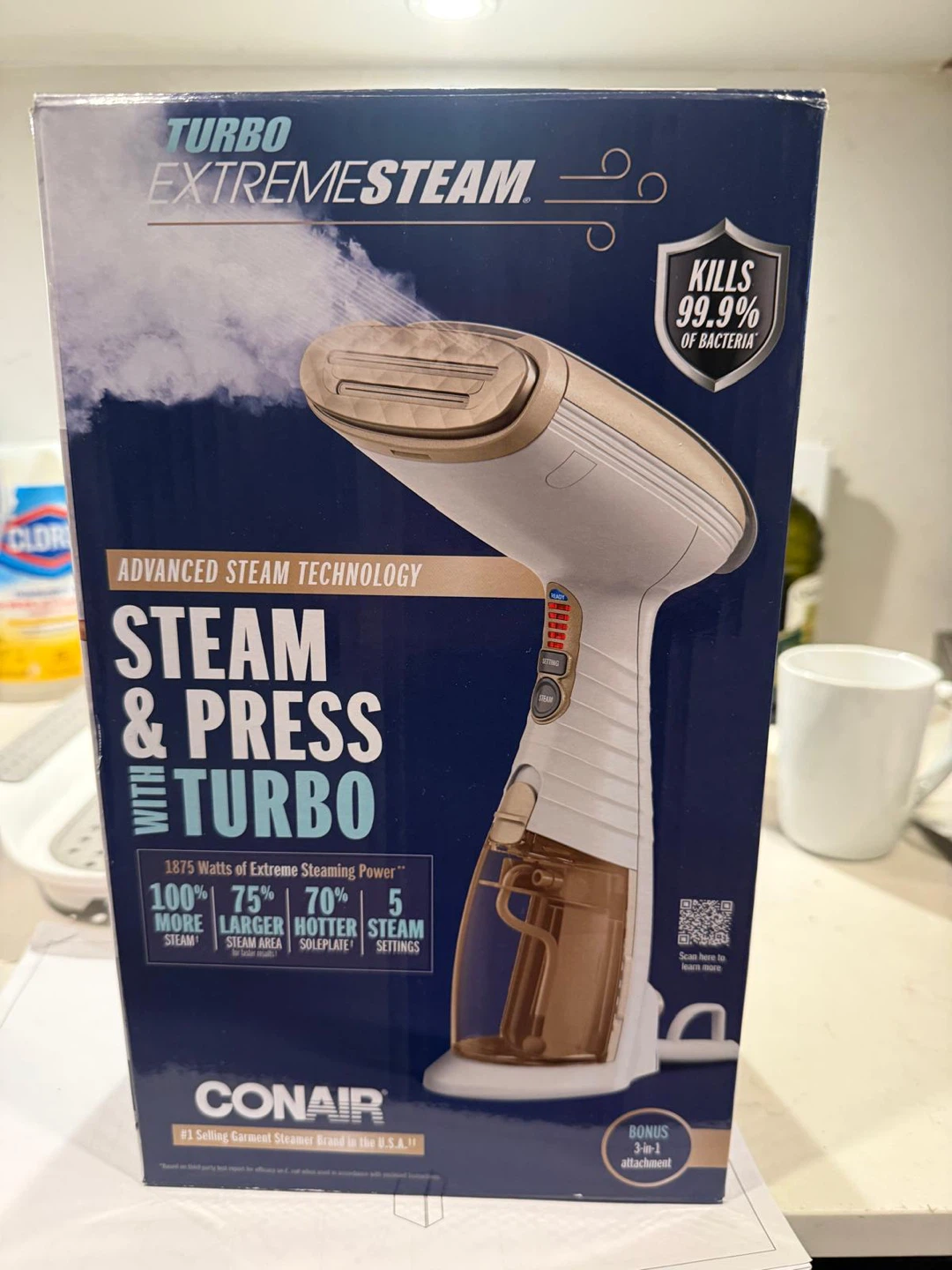 Conair Turbo ExtremeSteam Steam & Press with Turbo Steamer - photo 2