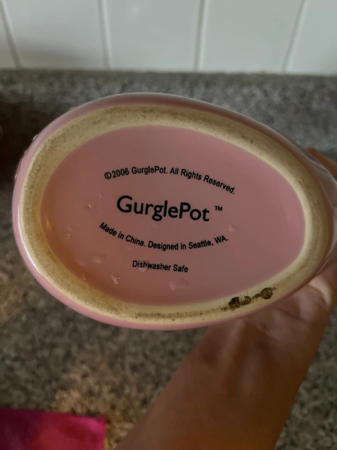 GurglePot Pink Fish Pitcher - photo 2