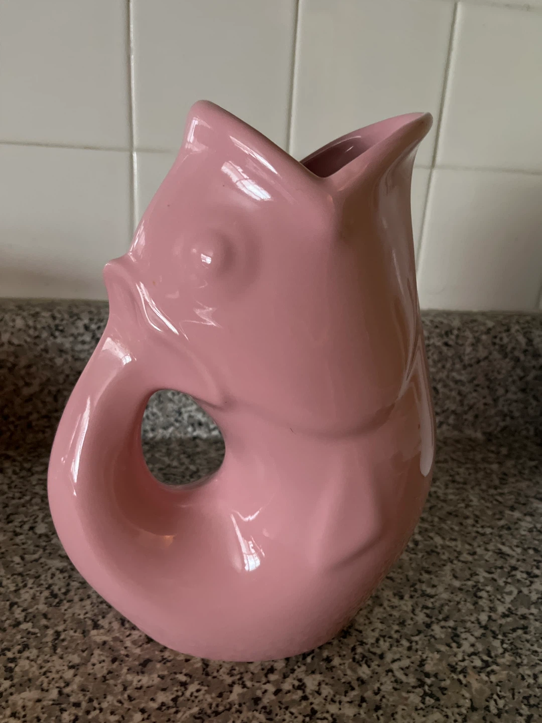GurglePot Pink Fish Pitcher