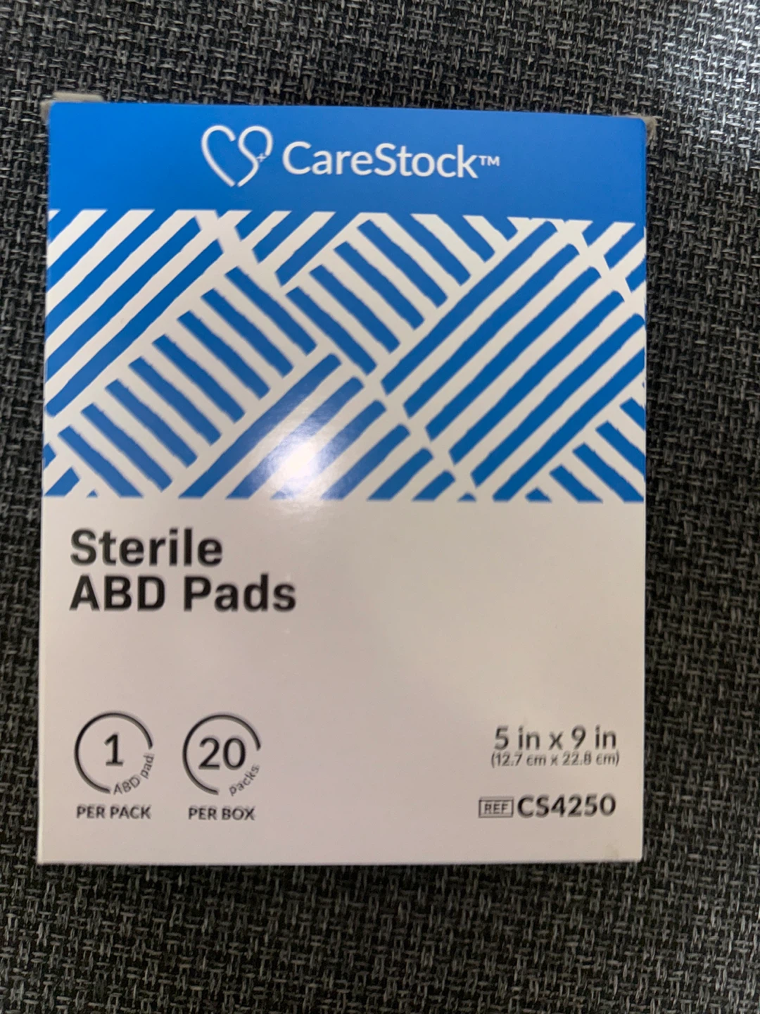 CareStock Sterile ABD Pads 5" x 9" - 20 Packs
