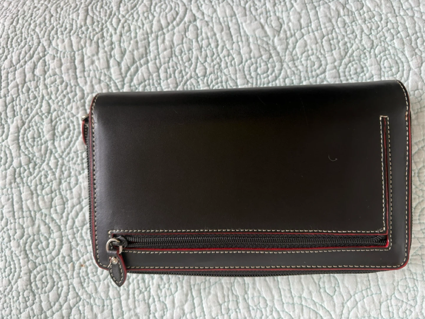NEW Lodis Black Leather Zip Around Wallet - photo 4