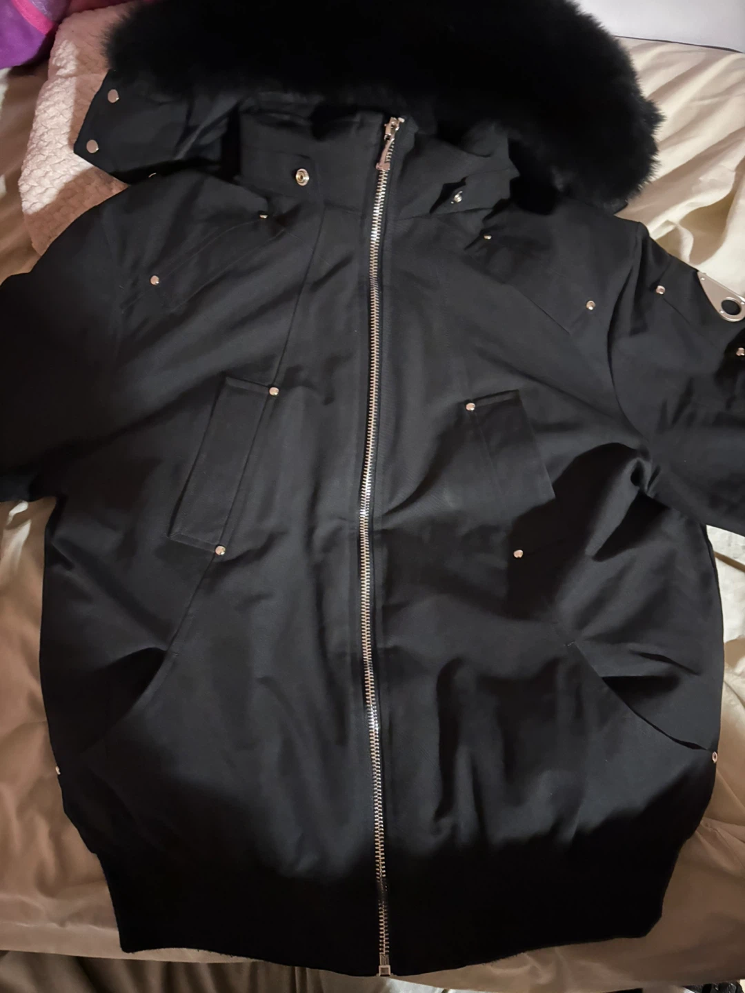 Moose Knuckles Down Filled Bomber Jacket
