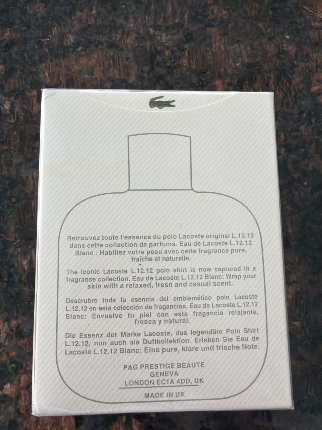 Lacoste L.12.12 Blanc Eau de Toilette Pour Homme 100ml - photo 2