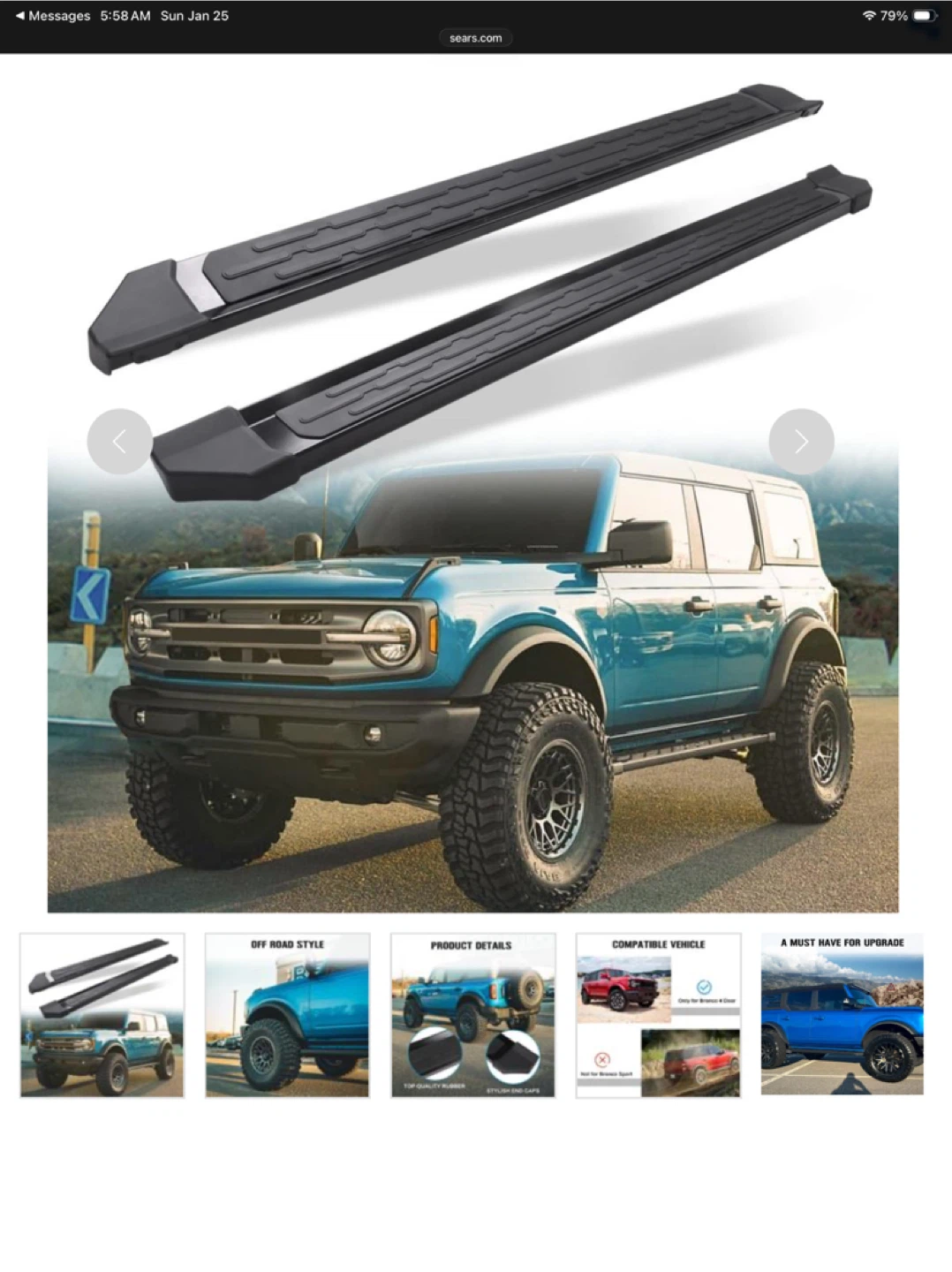 Running Boards for Ford Bronco