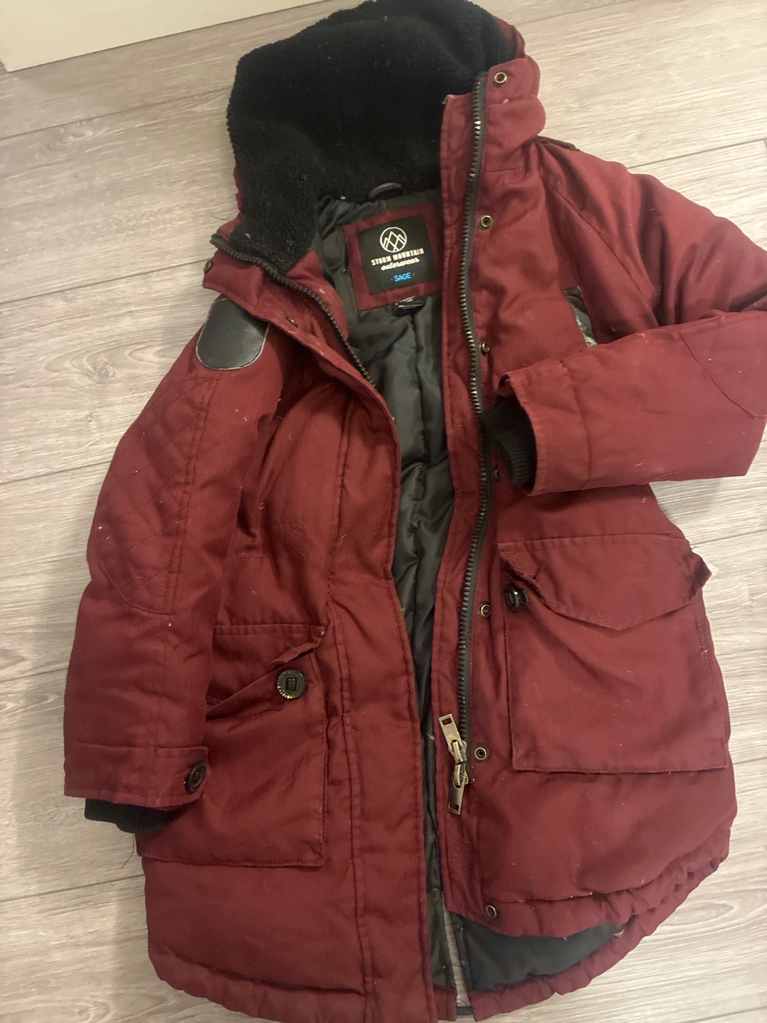 Storm Mountain Outerwear Jacket - Burgundy - Size S/P (7/8) - photo 4