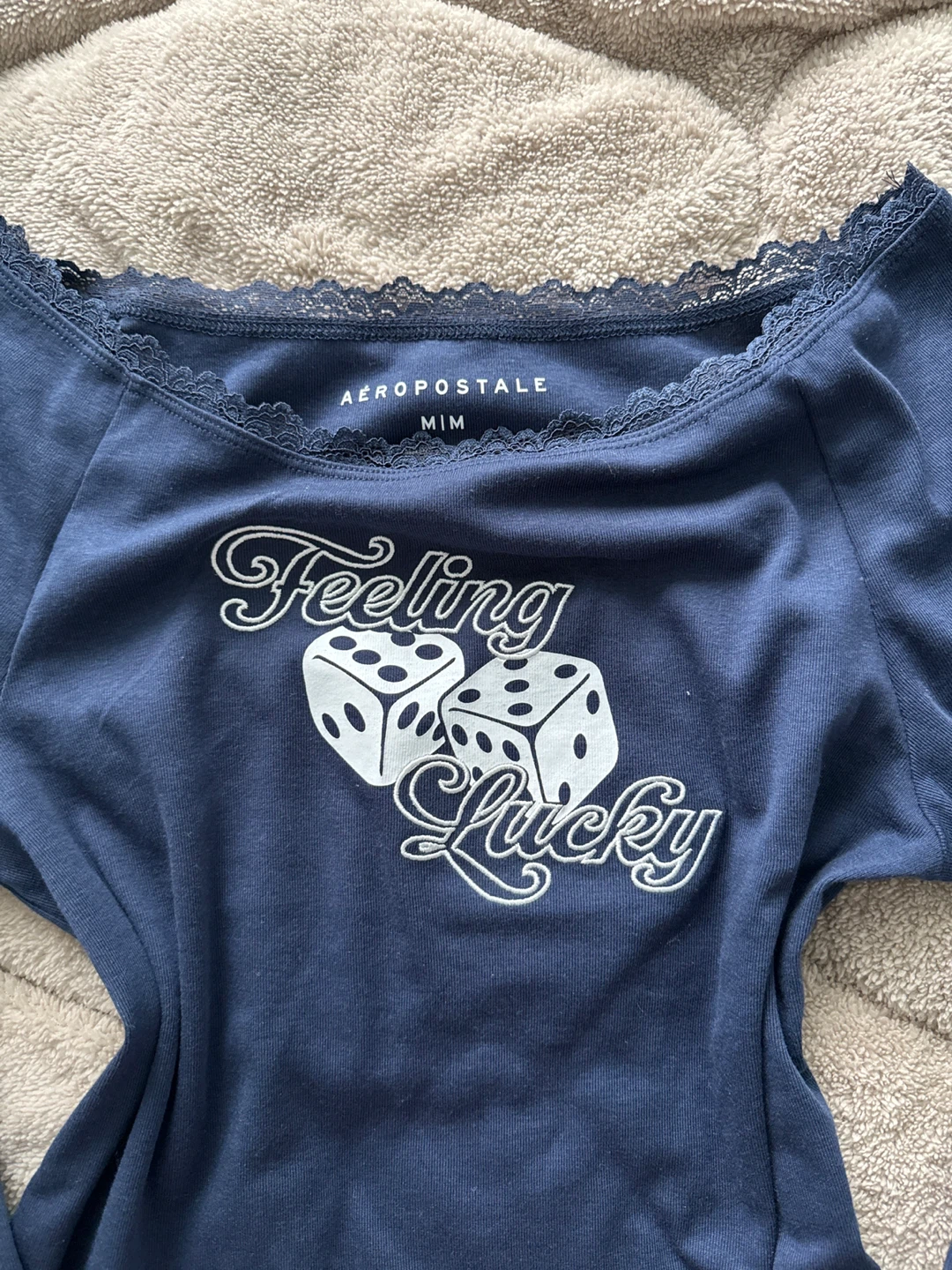 Aeropostale "Feeling Lucky" Graphic Long Sleeve Top - photo 2