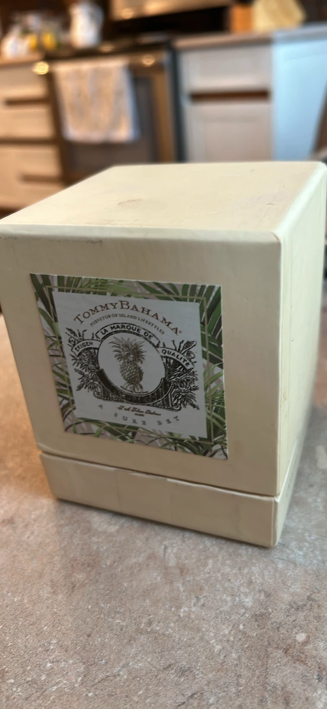 Tommy Bahama glass paperweight