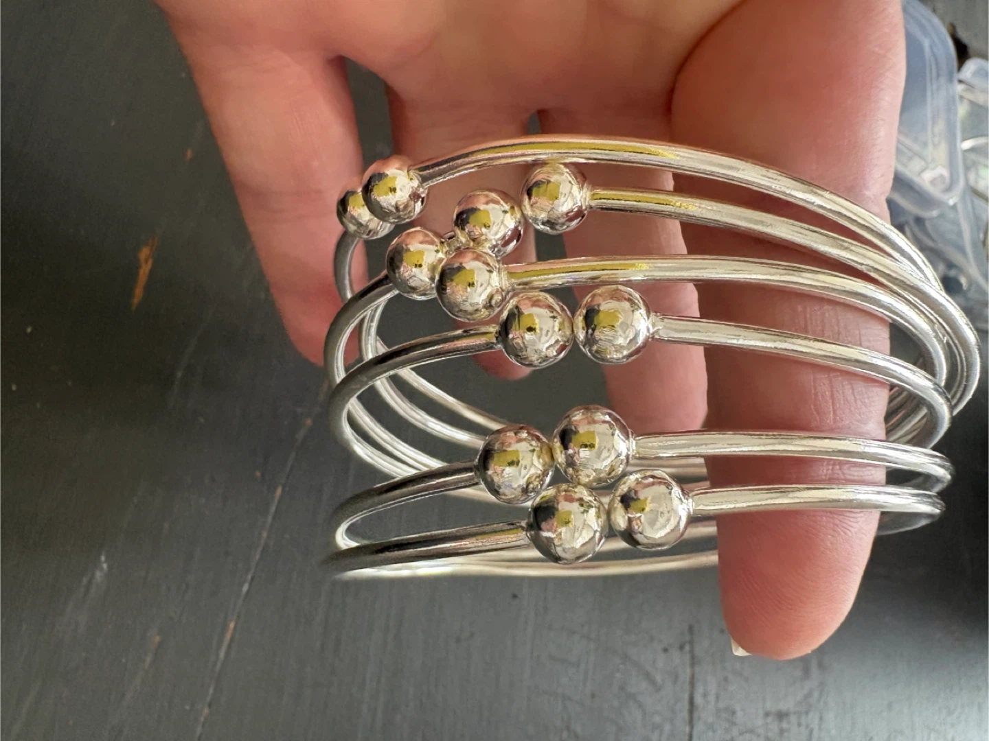 Set of 6 Silver Bangles
