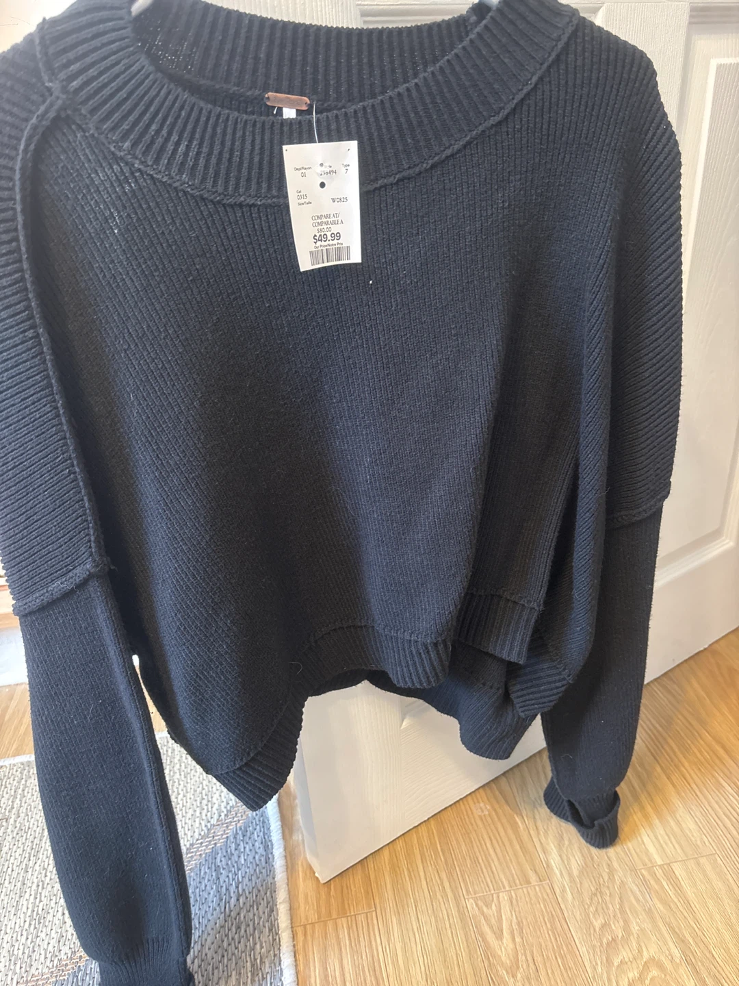 Free People Black Sweater
