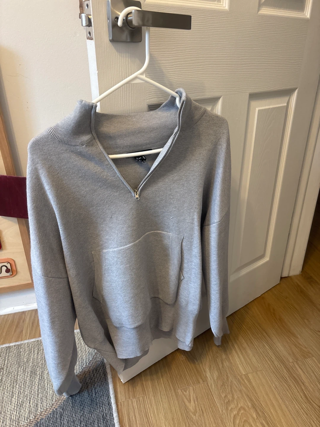 Forever 21 -Grey Quarter Zip Pullover