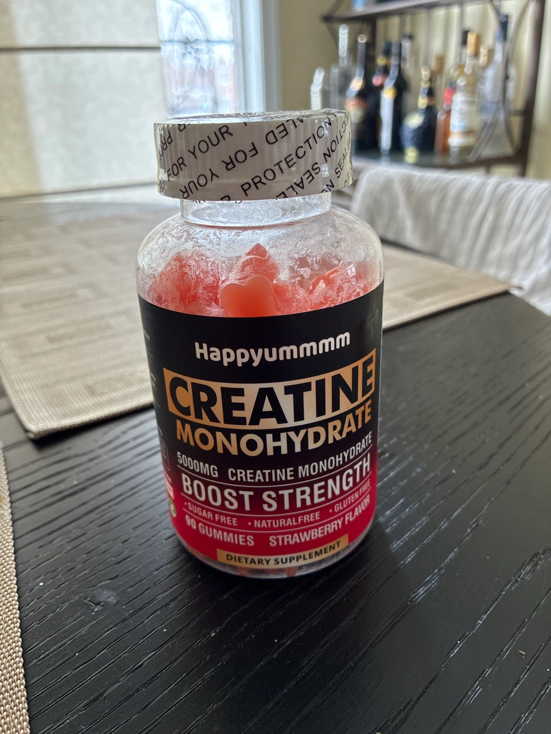 Happyummmn Creatine Monohydrate Gummies - Strawberry Flavour