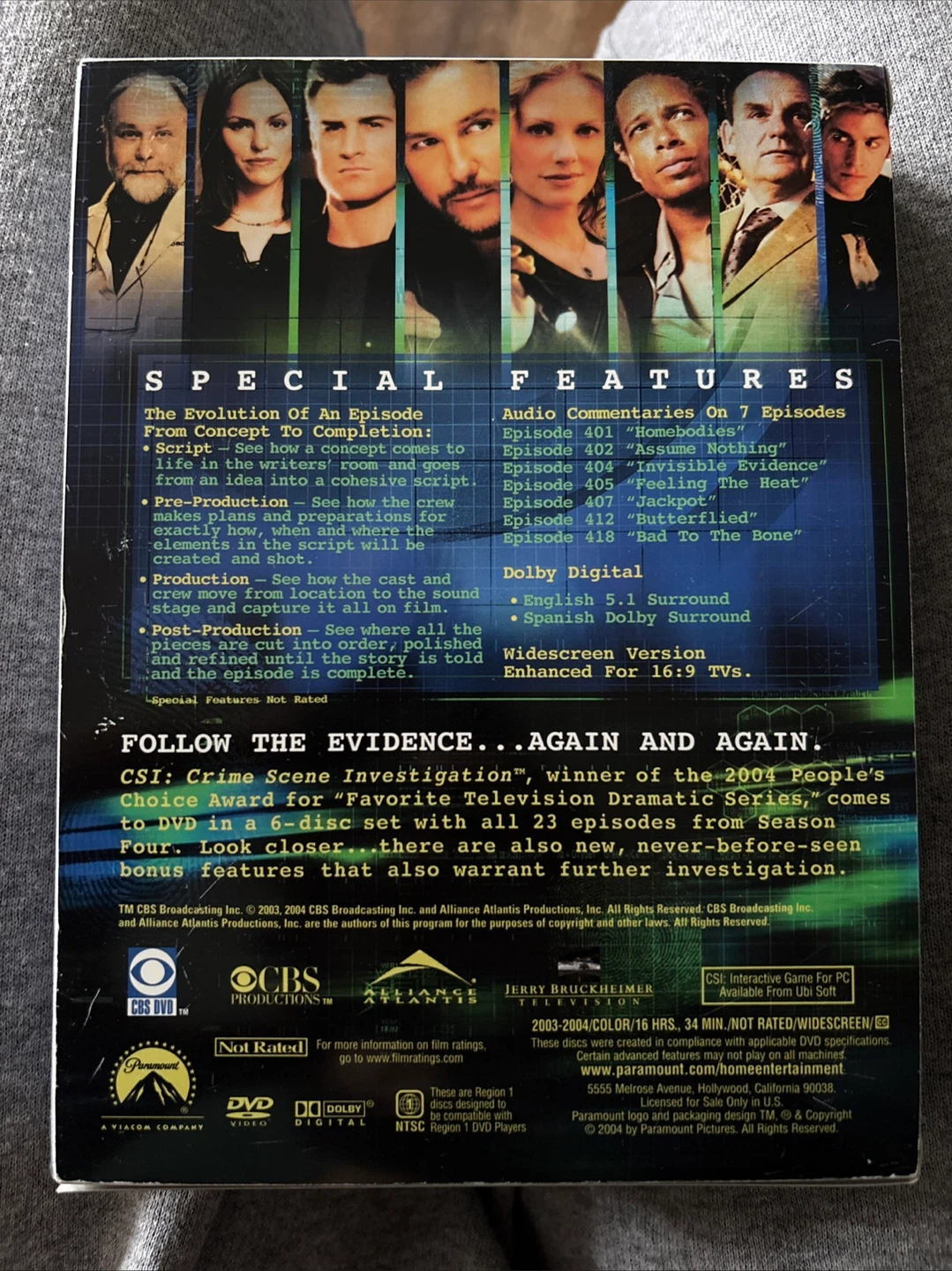 Crime Scene Investigation - The Complete Fourth Season DVD Set - photo 2