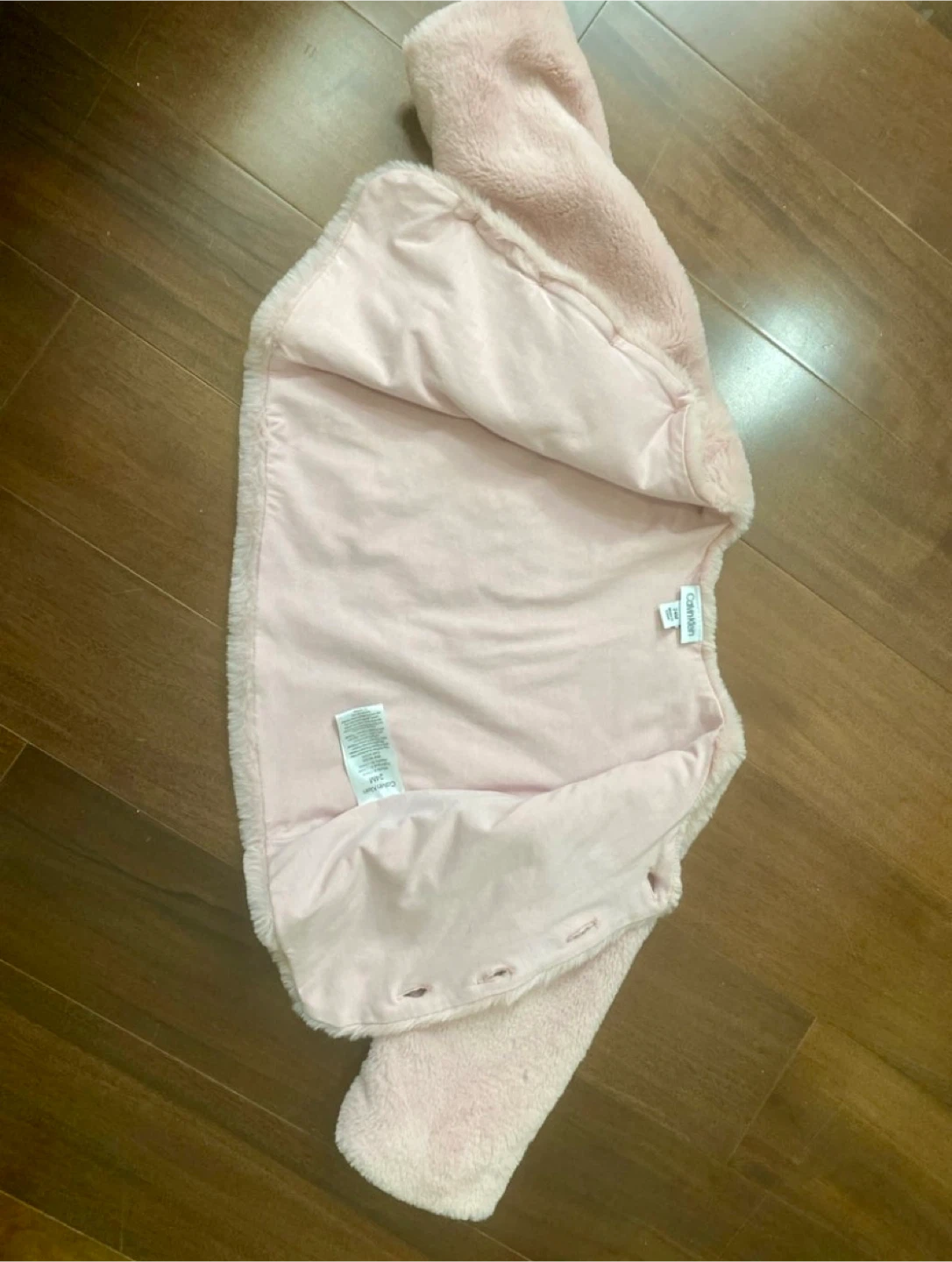 Calvin Klein Girls Pink Faux Fur Jacket - photo 3