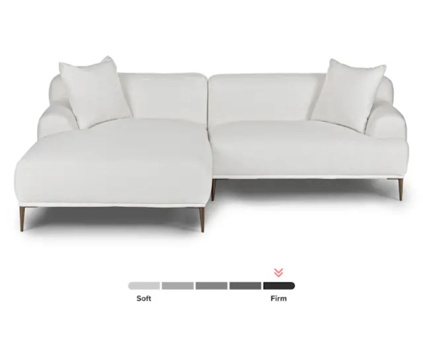 Moving sale! White Sectional Sofa with Chaise - photo 3