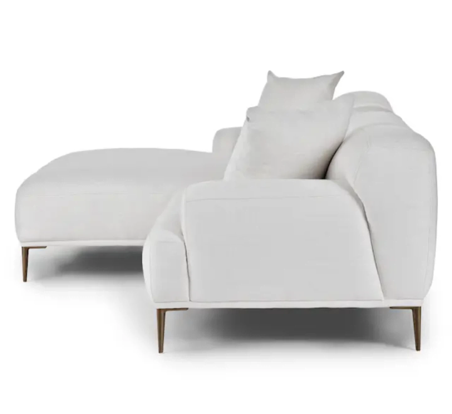 Moving sale! White Sectional Sofa with Chaise - photo 5