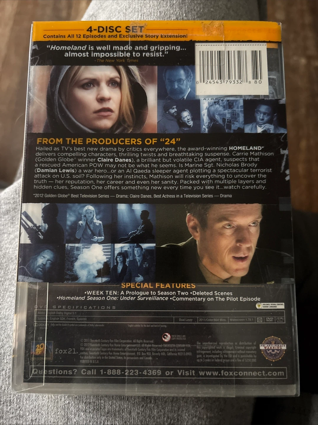 Homeland The Complete First Season DVD - photo 2